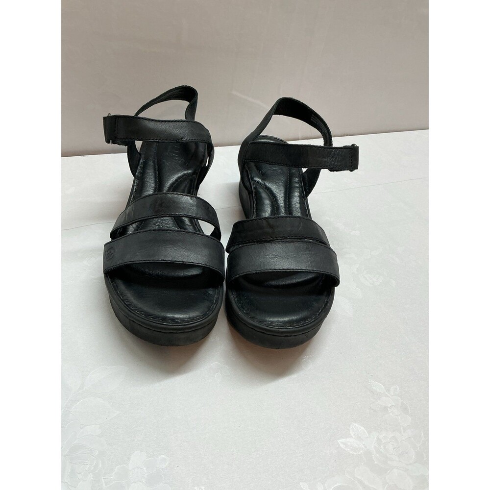 Born Black Wedge Sandals - Picture 3 of 9
